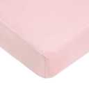 American Baby Company 100% Natural Cotton Fitted Crib Sheet 52" x 28" - Soft, Breathable, Hypoallergenic & Gentle Toddler Bed Sheet, Baby Pink, Neutral for Boys & Girls