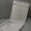 LONTAI White Bamboo Acrylic File Box with Hanging Folders, Letter/Legal Size, Dustproof, Home Office File Organizer