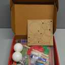 Butterfly EduFields Santas Craft Christmas Activity Kit | Holiday Arts & Crafts Set for Kids Ages 4 5 6 7 8 | Make 20+Ornaments with Wood Painting, Bead Crafts & Gem Art | Christmas Decoration Kit