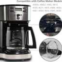 12-Cup Replacement Coffee Carafe Pot only Compatible with Hamilton Coffee Maker, Machine, Brewer Models 49980A, 49980Z, 49983, 49618, 46300, 46310, 49976, 49966, 49350 | Black