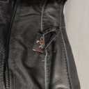Men’s Leather Motorcycle Jacket, Distressed Biker Riding Jacket with Armor Pockets, Removable Liner (Black), Large