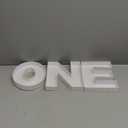 8inch ONE Tray Sweet Food Fillable Cardboard Letters Treat BABY Shower Decorative Box, SH-ONE8