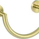 HouseAid Stainless Steel Towel Ring for Bathroom, Hand Towel Holder, Modern Semi-Circular Hand Towel Rack, Wall Mounted, Brushed Gold
