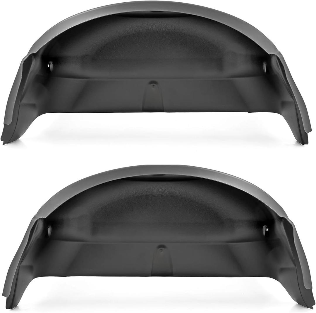 Rough Country Rear Wheel Well Liners for Chevy Silverado 1500 (20072013) & 2500/3500 HD (20072010) - Bolt-On Rear Fender Liners, Made in USA
