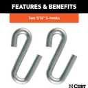 Curt Manufacturing 80031 Pkg 1/4 in X 40 in Grade 30 Plus(2) J-27 (No Size)