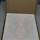 Preboun Leopard Punch Needle Kit, Punch Needle Embroidery Kit for Beginners Adults, 11.8''x11.8'' Punch Needle Set Including Yarns Tools, DIY Punch Needle Kit for Wall Decorations and Seat Cushions