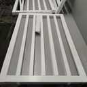 Freestanding Dog Gate Indoor,Doggie Gate Foldable Dog Gates for Doorways,Stairs or Hallways, Wooden White Pet Gate for The House, Pet Fence with Support Feet Included,32 "Height-6 Panels