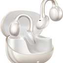 JOYROOM OE3 Open Ear Earbuds, Wireless Clip On Earbuds Headphones, Auto L-R Recognition, Omni Tap Control, Immersive Sound, Ultra-Light 4.9g Fit, Comfortable for Workouts and Daily Use (Silver White)