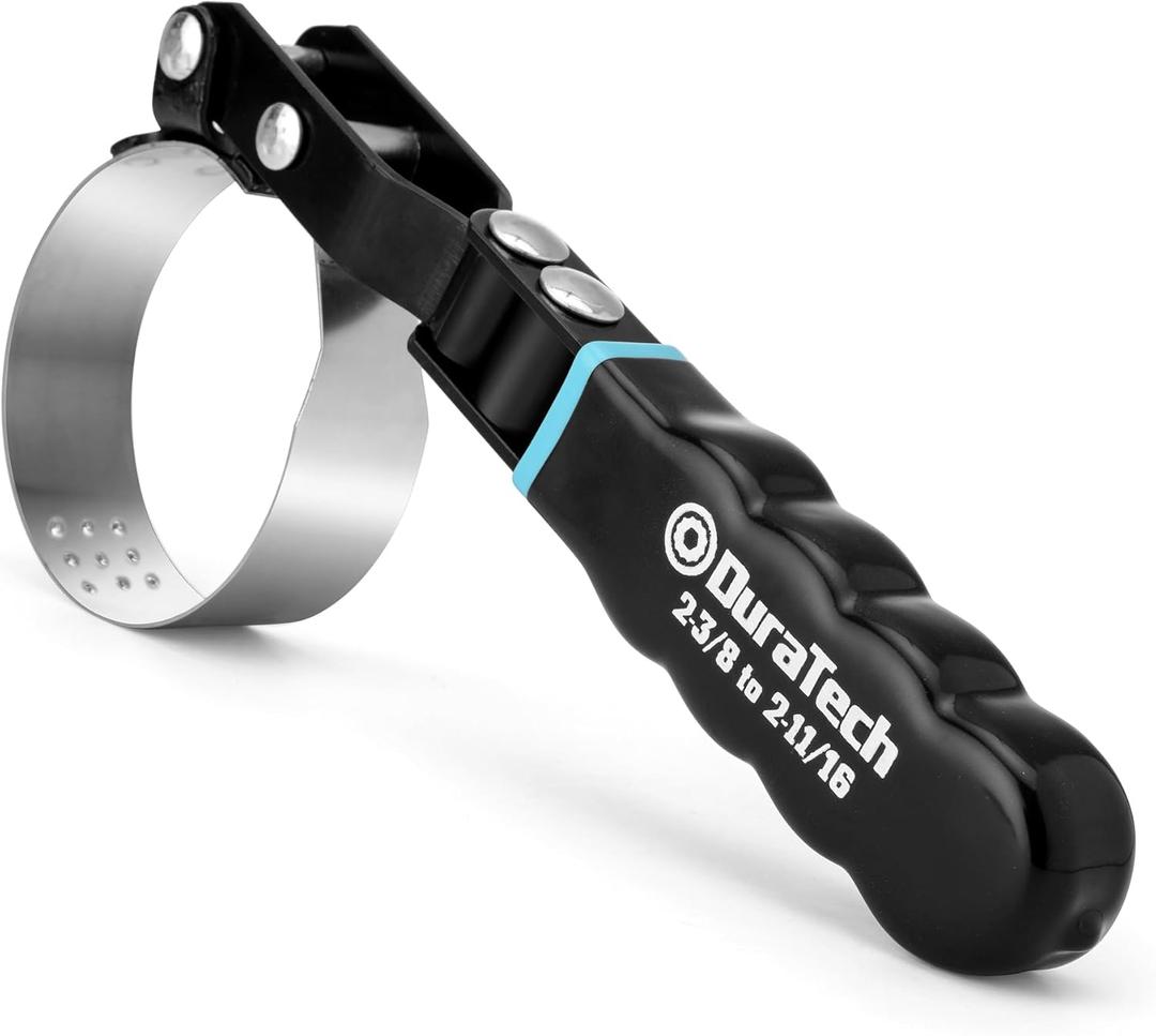 DURATECH Extra Small Swivel Oil Filter Wrench, Oil Filter Removal Tool, Fits Filters 2-3/8" to 2-11/16", Ideal for Car Repair Tools