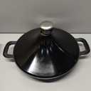 Non-Stick Frying Pan/Skillet 11", 3QT Tagine Pan,Cast Aluminum Pans with Lid, Stove/Oven-to-Table Cookware, Dishwasher Safe& Compatible with All Stovetops Black