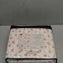 Modern Threads Silky Soft Microfiber and Wrinkle Free Sheets - Luxurious Microfiber Bed Sheets Includes Flat Sheet, Fitted Sheet with Deep Pockets, & Pillowcases Ivory, Full (17 Roses on Ivory)