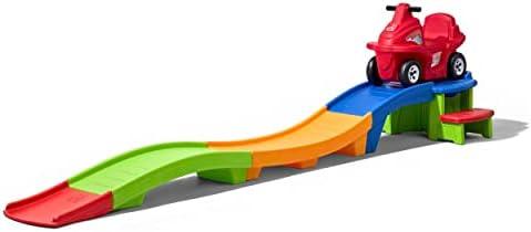 Step2 Up & Down Roller Coaster Kids Ride On Toy, Push Car, Indoor/Outdoor Playset, Made of Durable Plastic, Max Weight 50 lbs., For Toddlers 2-5 Years Old, Multicolor