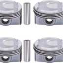 NewYall Set of 4 Engine Piston with Pin and Rings for Hyundai Accent/Veloster 1.6L 2012-2017, Rio/Soul 1.6L 2012-2017