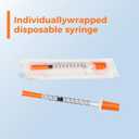 U-100 1ml 31G 1/2" Syringe, Laboratory Syringes, Individual Wrapped, Pack of 100