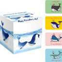 ysmile Valentine Box for Kids with Exchange Card, Mailbox for Class Party Favor - Whale You Love Me ?