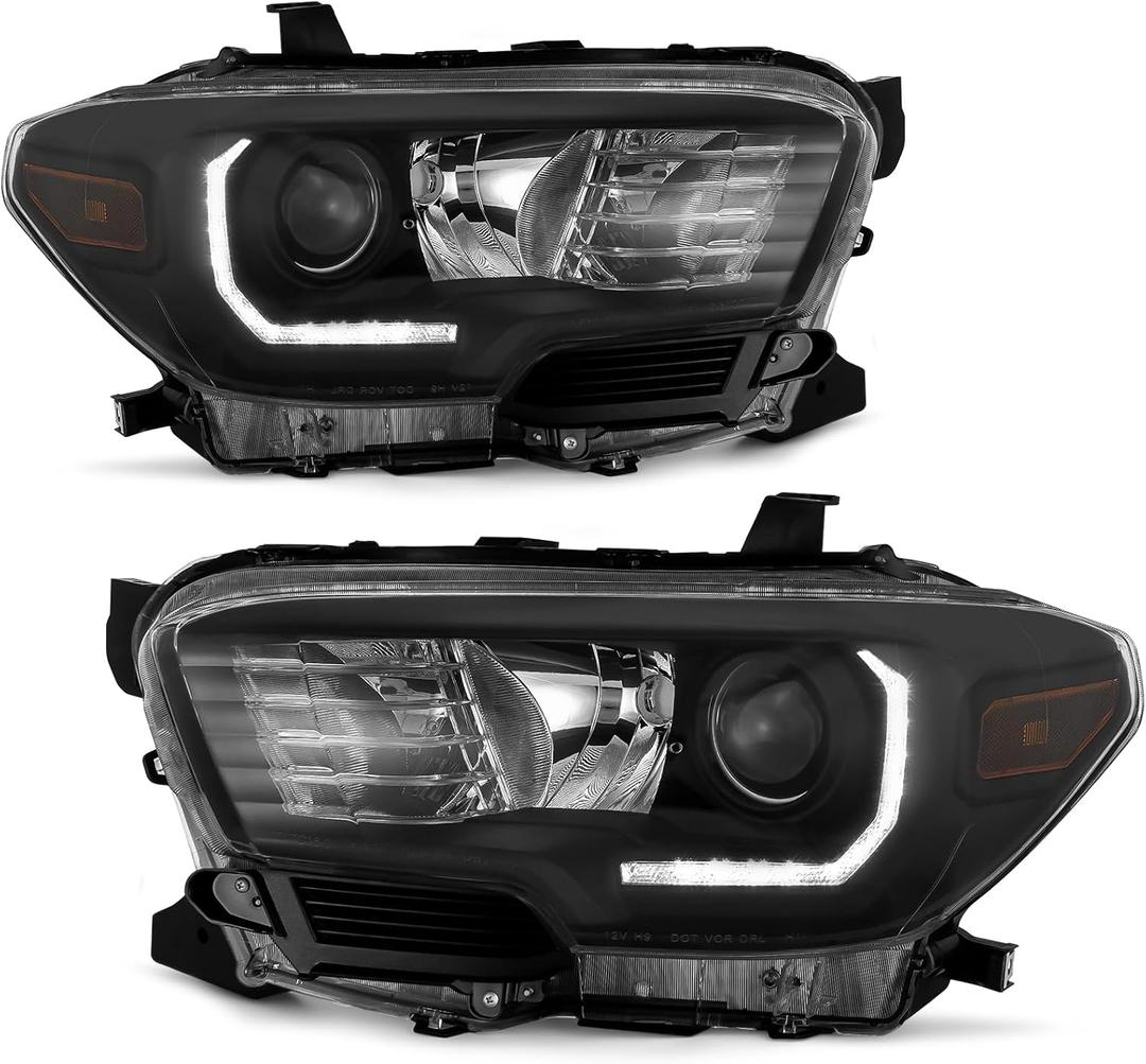 for 2016-2022 Toyota Tacoma Trd Headlights Chrome Pair