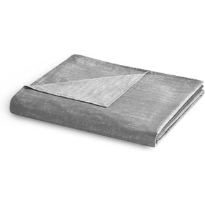 YnM Cooling Duvet Cover for Weighted Blankets (Gradient Dark Grey, 60''x80'')
