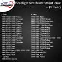 Headlight Switch Dimmer Control | Replacement for 1995-2009 Chevy & GMC Vehicles - C1500 C2500 C3500 K1500 K2500 K3500 Express1500 2500 3500 & More | Replaces# 93443101, D1523H, DS876