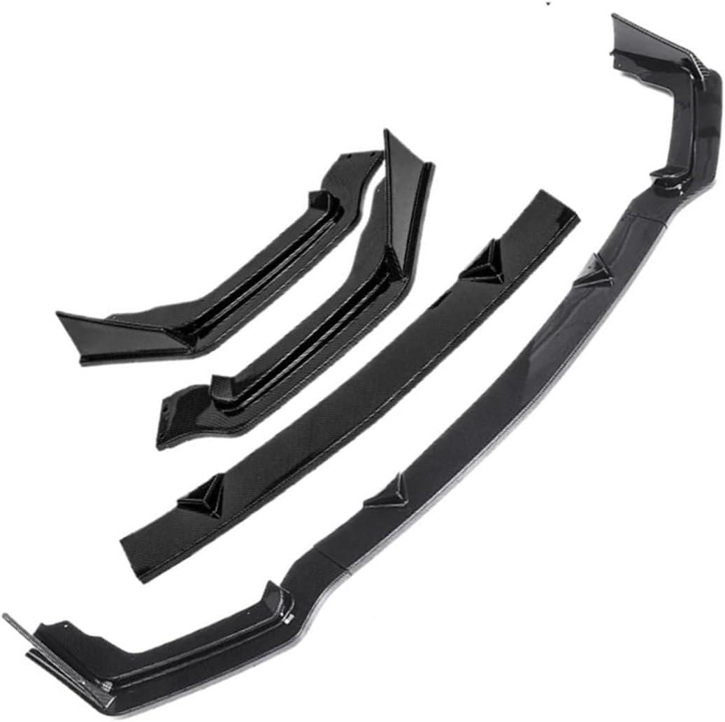 Car Front Bumper Splitter Lip Diffuser Chin Body Kit Guard Compatible for Infiniti Q50 2018-2021 Front Bumper Lip Spoiler Car Styling(Carbon for Standard)