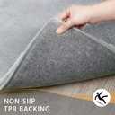 MINIDEAR Bathroom Rugs 70x24 Dark Gray - Thick Memory Foam Bath Mat, Ultra Soft & Plush Fluffy, Non-Slip, Quick Dry, Absorbent Washable Floor Microfiber Mat for Tub, Home Decor Accessories