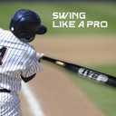 34in Steel Baseball Bat 2.7LBS Weighted for Youth and Adult 2" Barrel Heavy Duty Bats for Home, Black