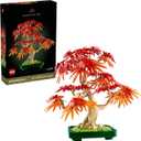 LEGO Botanicals Japanese Red Maple Bonsai Tree Building Kit for Adults 18+ - Unique Home Decor DIY for Room or Office - Housewarming Gift Idea - Plant for Desk or Bookshelf- 10348