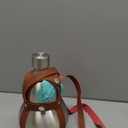 64 Oz Stainless Steel gourd Bottle Kettle Outdoor Brown Strap