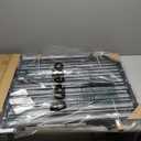 Babelio Baby Gate for Stairs, Kitchen & Doorways, No Bottom Bar| One-Handed Operation| Auto-Close| Hardware Mount (Drill Needed) Safety Dog/Pet Gate (Black - B17, 26-43" W, 28" H)