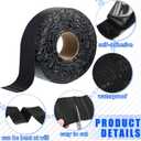 Fabbay 2 Rolls 3.15 Inch Asphalt Crack Filler Tape Asphalt Tape for Driveway Repair Joint and Crack Sealer for Tarmac Parking Lot Roof Cement Road, 50 Feet Each Roll