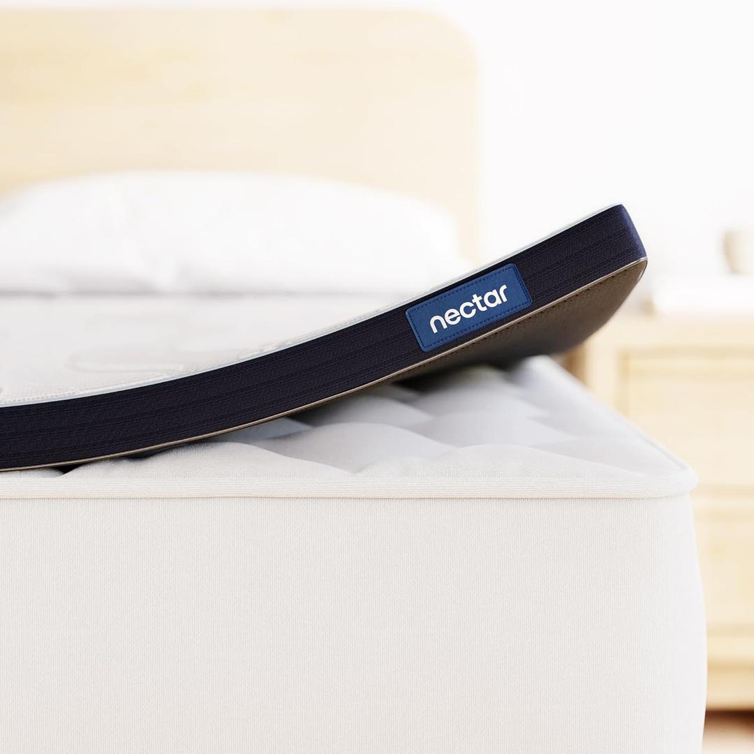 Nectar Soft Mattress Topper - California King - 2" Gel Memory Foam Mattress Topper - Breathable & Comfortable - Back Pain Relief