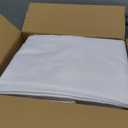 10-Pack White Tablecloths for Rectangle Tables, 70 x 108 Inches, Stain-Resistant Polyester Fabric for 6 Foot Tables - Washable Table Covers for Weddings, Banquets, Birthday Parties, Events