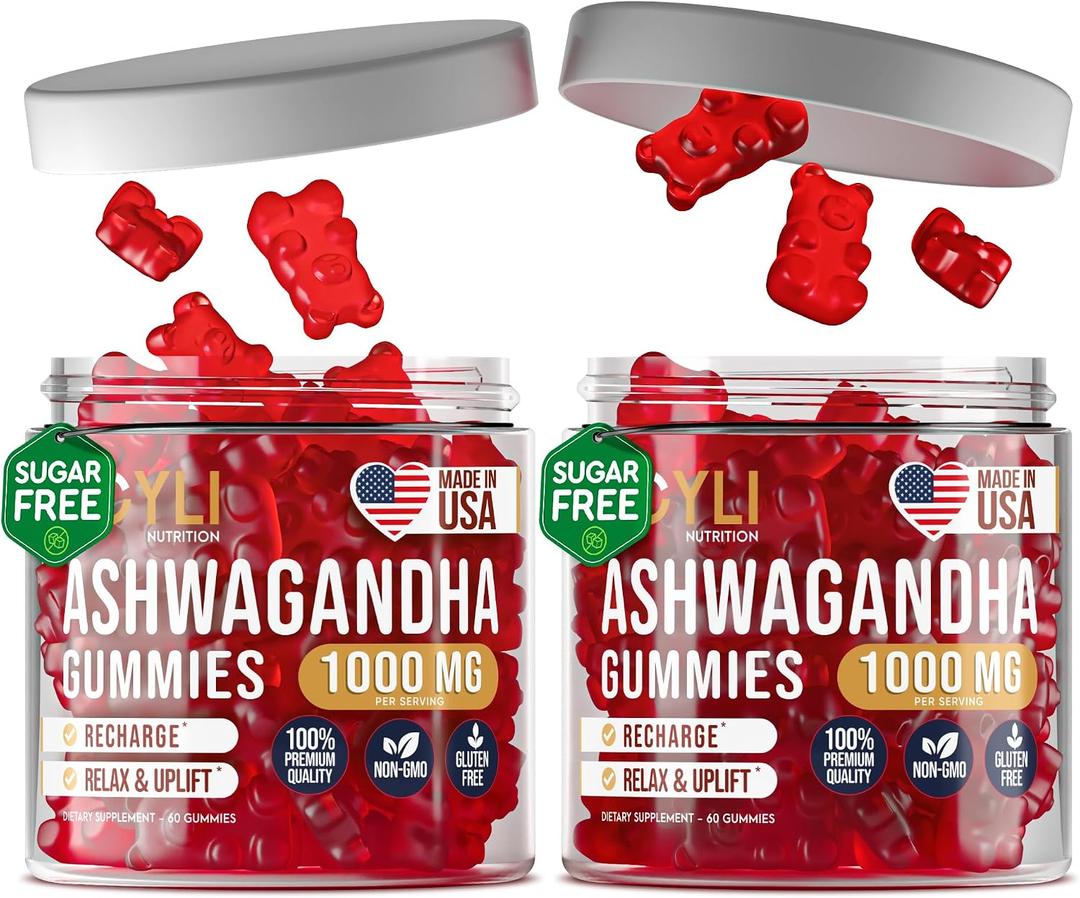 [2 Pack] Ashwagandha Gummies for Women & Men Natural Soothing Gummies with Pure Ashwagandha Root Extract Vitamin C Zinc Ashwagandha Supplements for Focus & Rest 120 Sugar Free Chews, BBD: 03/15/2028
