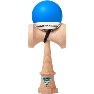 KROM - Kendama Toy POP Dark Blue - High Wood Quality - Extra Strong - for Beginner and Pro - Gift Pack : Extra String + Stickers