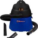 Koblenz Wet Dry Vacuum Cleaner, 3 Gallon 2.0 PHP, Twist-N-Lock Hose, Small Shop Vac, Portable Shop Vac for Home Car Garage Workshop, 10 ft Reach, Accessories Included, Blue/Black, WD-353L