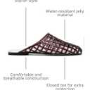 Clear Jelly Shoes for Women Slip on Mesh Slides Sandals Comfortable Closed Toe Flats Sandals Jelly Summer Beach Sandals.