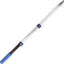 Aluminum Telescoping Pole - 3 to 8 FT, Quick-Flip Clamps, Multi Purpose, Paint Roller, Duster, Squeegee Tip