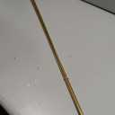 MECCANIXITY Brass Rods 1/4 Inch x 35 Inch Brass Solid Round Rod for Handle Pin DIY Craft Material Pack of 3
