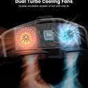 NVNV VR Cooling Fan,Only Compatible with Meta Quest 3,VR Accessory with Face Pad,Facial InterfaceAnti Fog Fan, 3-Gear Independent Dual Turbo Cooling Fan with Dedicated Air Channels