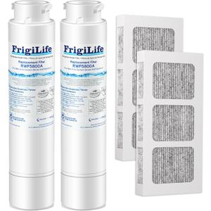 RWF5800A Refrigerator Water Filter Replacement for Frigidaire EPTWFU01 Pure Source Ultra II, Pure Source Ultra 2, EWF02, SCWFTCTO, CLCH128 GP006 DE022 and Pure Air Ultra 2 Air Filter 2 Combo