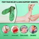 ORHILYA 220lbs+ High Arch Support Insert Plantar Fasciitis Relief Metatarsal Pain Orthotic Insole for Men & Women Standing All Day, Flat Feet Heel Comfort Work Boot Shoe Inserts,280MM Size 9