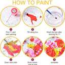 Tucocoo Horse Closeup Paint by Number for Adults, DIY Digital Oil Painting Kits on Canvas with Brushes and Acrylic Pigment, Graffiti Colorful Animal Picture for Home Decor Gifts 16x20inch (Frameless) (Artwork-8)