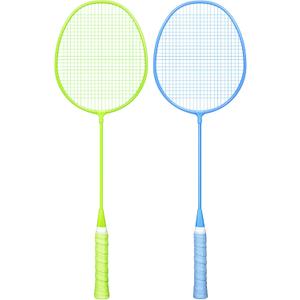 Lightweight Badminton Set, Badminton Rackets Set of 2, One Size