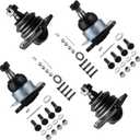 SCITOO 4pcs Front Suspension Kit Lower Upper Ball Joint Fit 1997-2005 For Chevy Blazer 4WD 1997-2004 For Chevy S10 4WD (2004: All Model) For GMC Jimmy 4WD