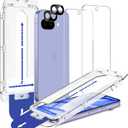 2 x SPARIN Screen Protector for Google Pixel 9A 6.3 Inches, [2+2 Pack] Pixel 9A Tempered Glass, Easy Installation with Auto Alignment Frame, Bubble-Free/Case Friendly