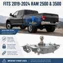 GNRK1320 Gooseneck Hitch Kit Fit for 2019-2024 Ram 2500 & 3500