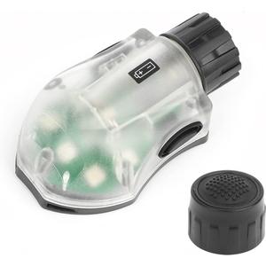 NOBUHIRO Tactical Helmet Signal Light, IR Strobe + 5-Speed Green LED Strobe with Vibration for Survival Identification Hunting Outdoor Sports, BK-GR