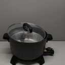 National Presto 10-Quart Kitchen Kettle XL Multi-Cooker, Steamer, Black Deep-Fryer