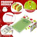 Cholemy 12 Set Red and Green Christmas Money Boxes for Cash Gift Pull, Christmas Surprise Money Holder Gift Box with 240 Pcs Transparent Bags for Xmas Party Game Favors(Cute) (multicolor)