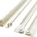 Franklin Brass Self-Closing 22' Drawer Slides Bottom Mount, 25-Pieces Cabinet, 50lb Capacity White Drawer Hardware D68822K-W-B