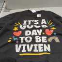 VIVIEN Personalized Retro Girls Custom VIVIEN Name Sweatshirt  Large